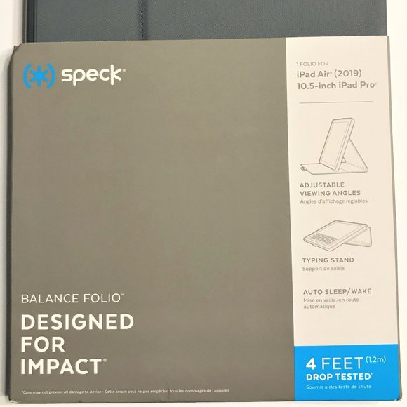 Gray Speck iPad Air-Balance Folio Case-New - Picture 2 of 3